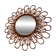 Ancien Miroir En Rotin