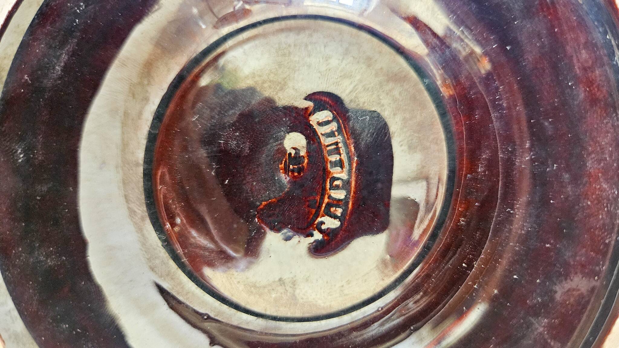 7 assiettes à huitres, vintage Vallauris Marius Giuge.