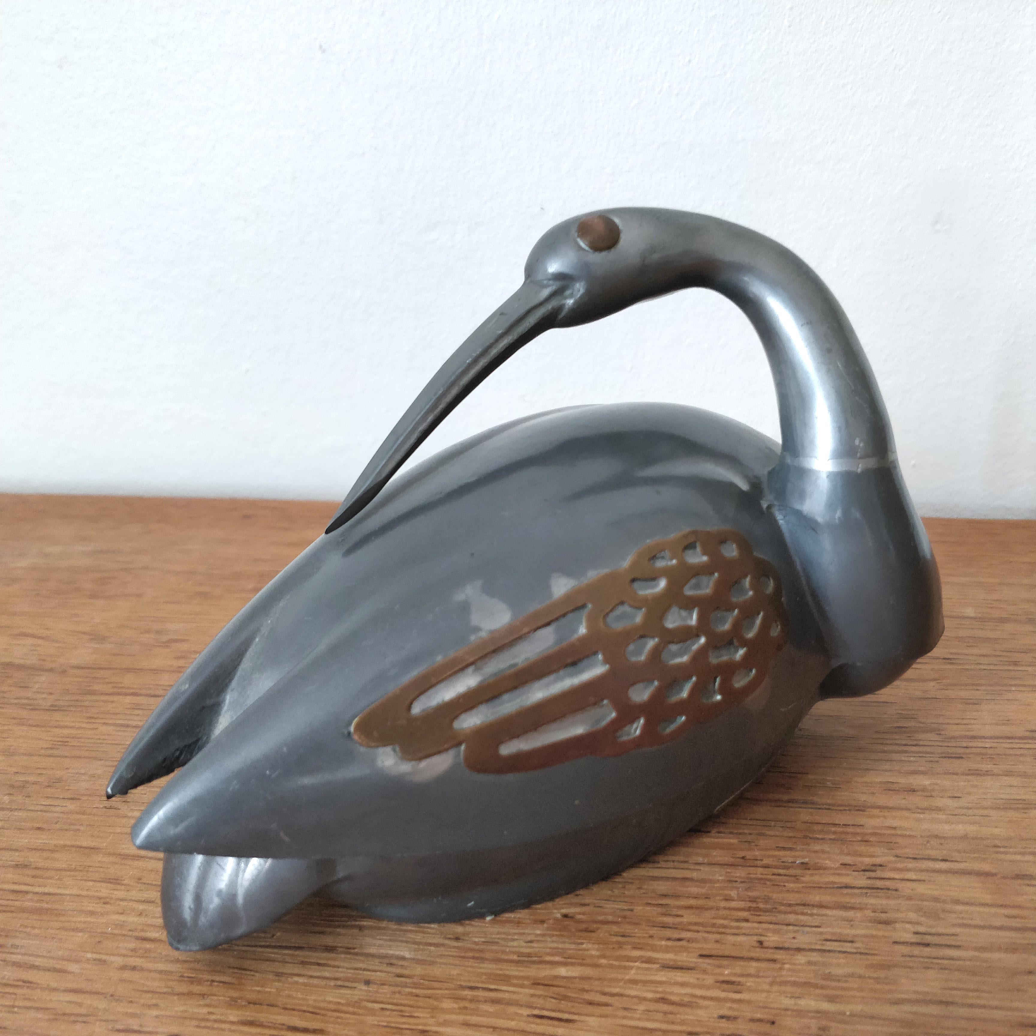 Empty swan tin pocket
