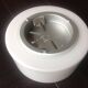 Round ceiling lamp in white opaline / vintage 60s-70s