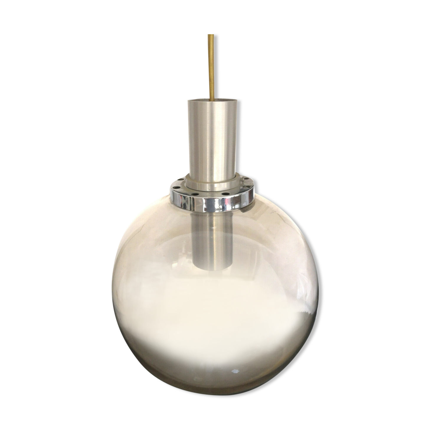 Suspension design  inox et verre années 60 - 70
