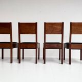The Hague School set of 4 dining chairs by Muntendam for LOV, 1920’s