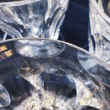 10 faceted white wine glasses
