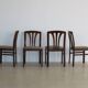 Ensemble vintage de 4 chaises de salle à manger