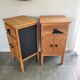 Lot de 2 chevets bois et patine