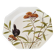 Antique 10" octagonal plate foliage bird Mintons ESSEX BIRDS 1880