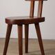 Chaise en acajou par Christian Durupt - Méribel - 1960