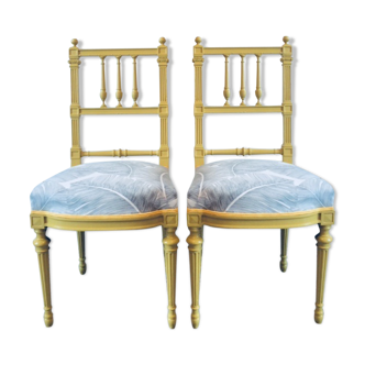 Pair of restored old 'jungle' chairs