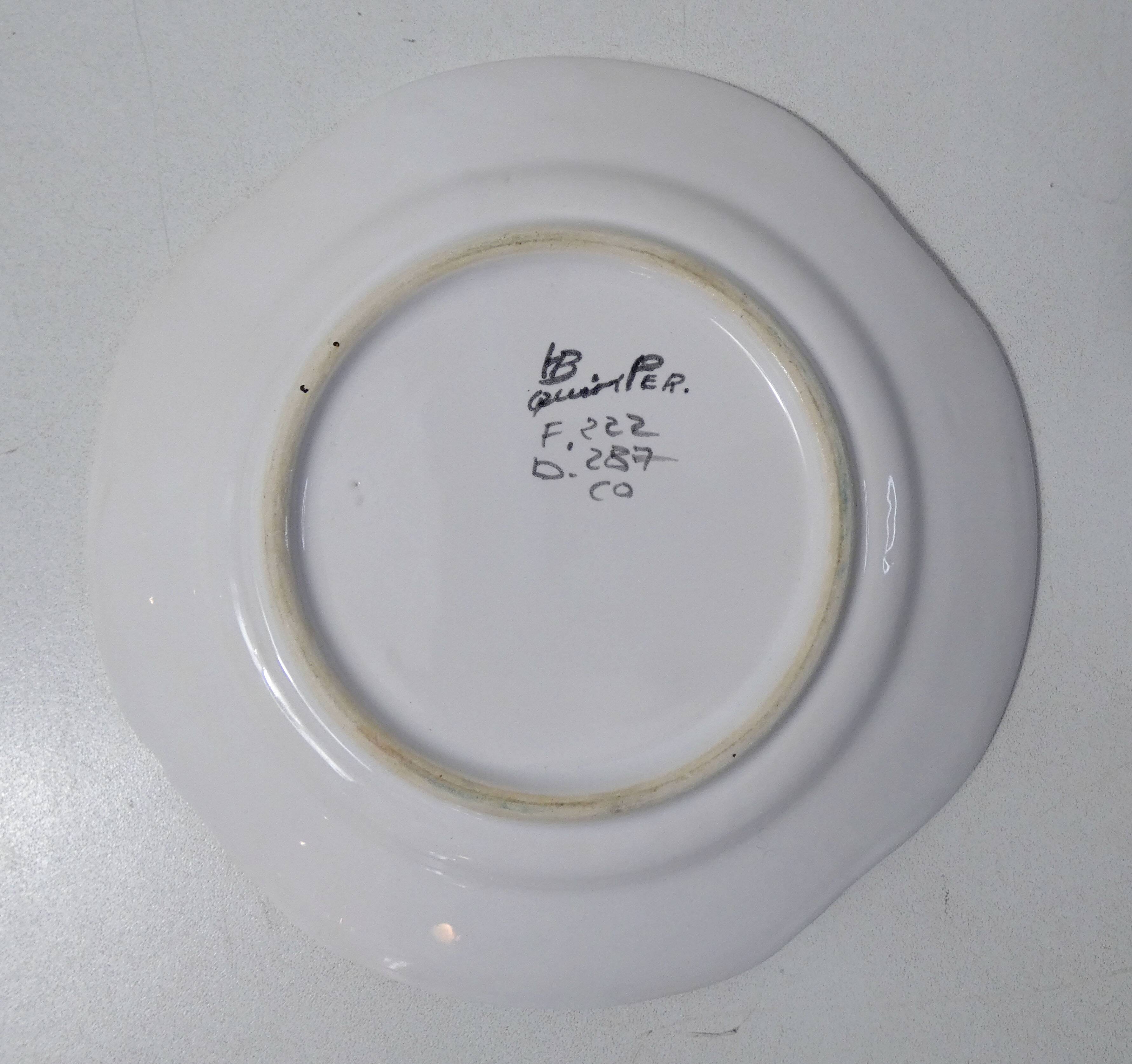 Henriot Quimper assiette à hors d'oeuvre