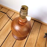 Vintage lamp foot turned wood