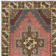 One-of-a-kind Vintage Oriental Rug, 100% Wool, Hand-knotted Turkish Carpet with Tribal Motifs