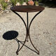 Artisanal wrought iron side table
