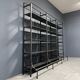 Industrial Iron Library Wall Shelving Cabinet