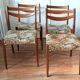 Série de 4 chaises scandinaves en palissandre 1960.