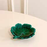 Vide-poche en barbotine feuille verte, 1960