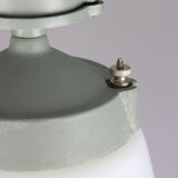 Vintage opaline glass pendant lamp, 1970s