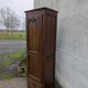 Rustic oak column cabinet