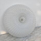 Italian midcentury Murano glass flush mount light Barovier style, 1970s