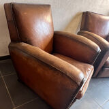 Paire de fauteuils club