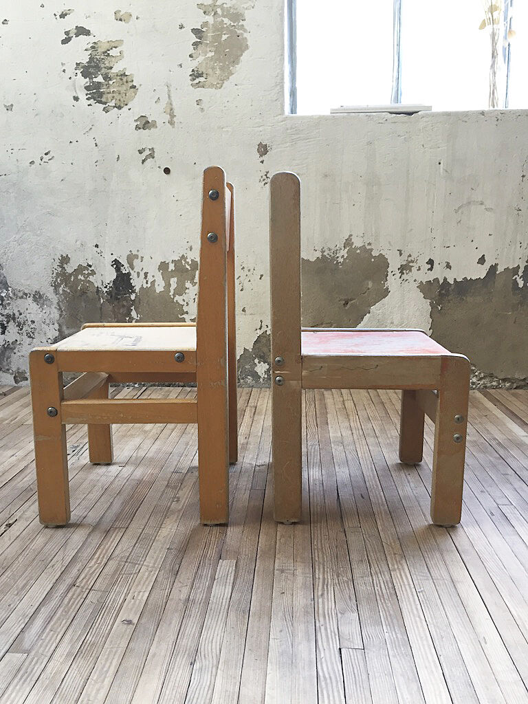 Two kindergarten chairs