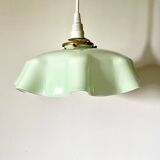 Mint green draped pendant light