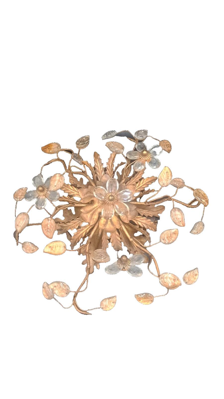 Florentine wall light or ceiling light by Banci Firenze, 1970s Maison Baguès.