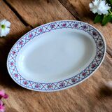 Antique serving dish in Saint-Amand earthenware (Nord)