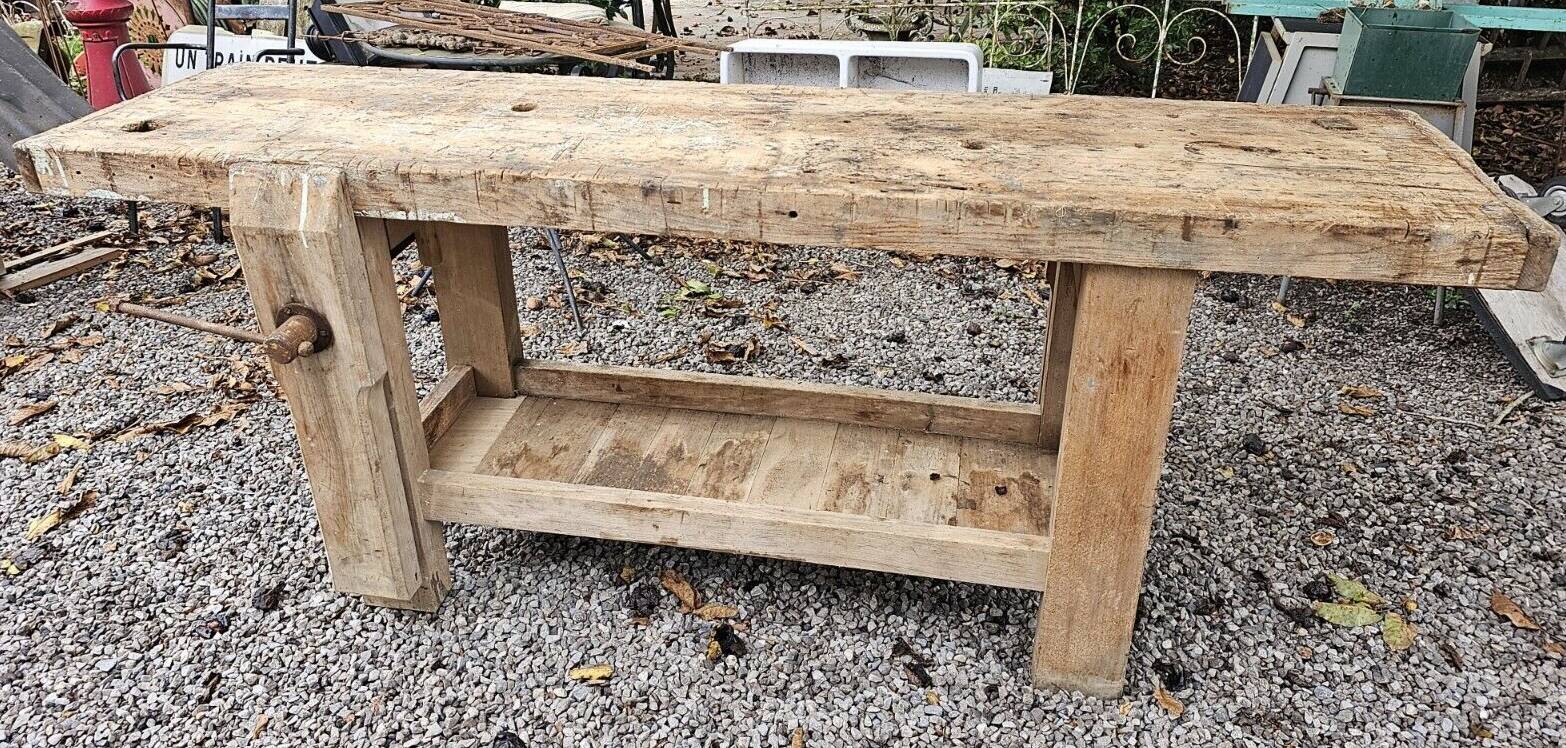beech cabinetmaker's workbench