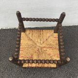 Straw corner chair for children