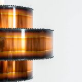 Pendel brutaliste en cuivre brûlé par Svend Aage Holm Sørensen (Danemark, années 1960).