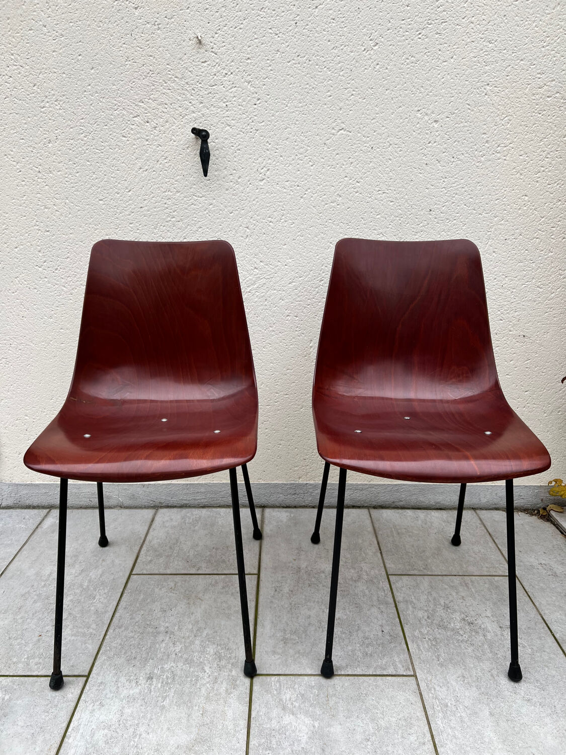 2 vintage chairs by Pierre Paulin model CM 131 edition Thonet