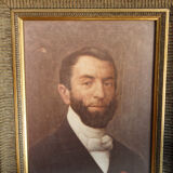 Lot de 4 cadres à canaux et portraits d'aïeux (photos)