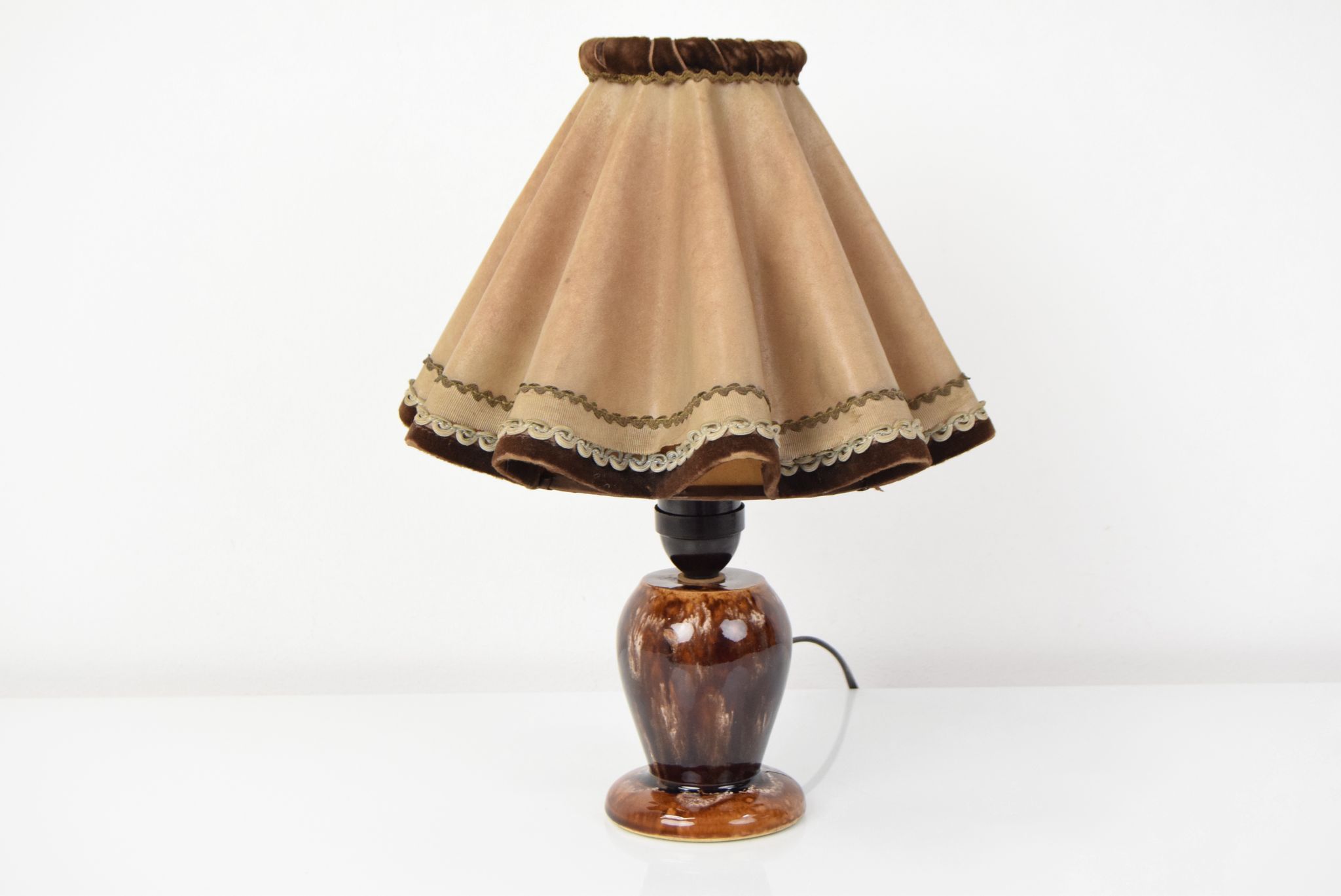 Lampe de table céramique art déco, années 1930