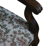 Old voltaire armchair in walnut style louis phillipe