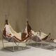 David's deck chairs and hammock by Odile Mir, France 1972