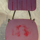 Pair of stackable steel tube chairs