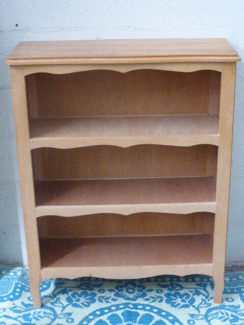 Bibus, small library, vintage raw wood 1960/70