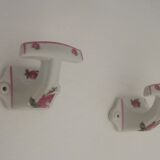Pair of coat hooks old brothers Chapus limoges