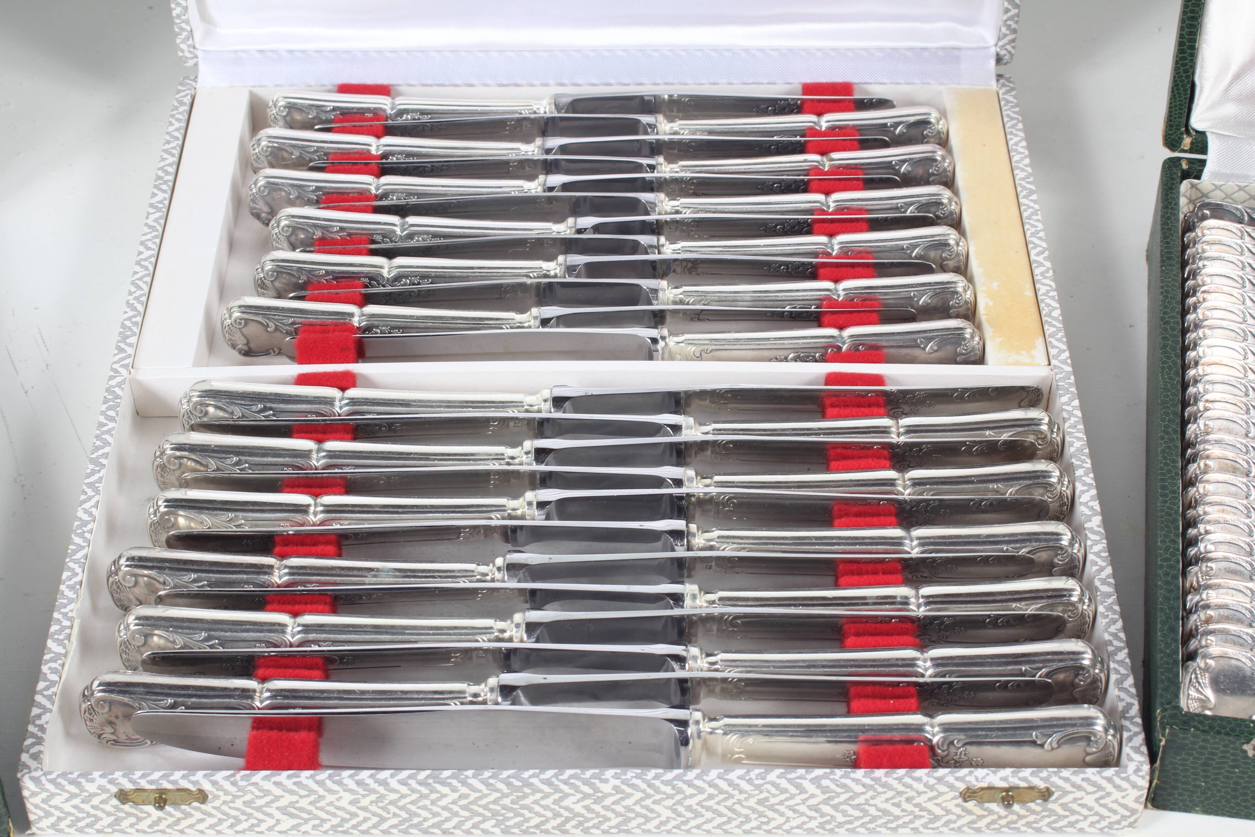 Ménagère complète plaquée argent 500, années 70