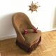 Fauteuil crapaud douillette Napoléon III