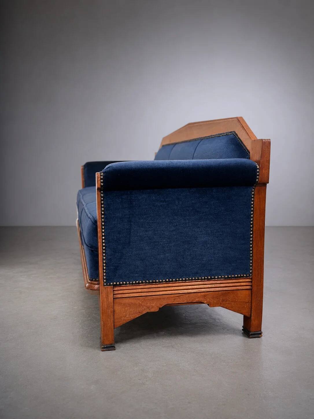 Sofa Art Déco École d'Amsterdam, années 1930