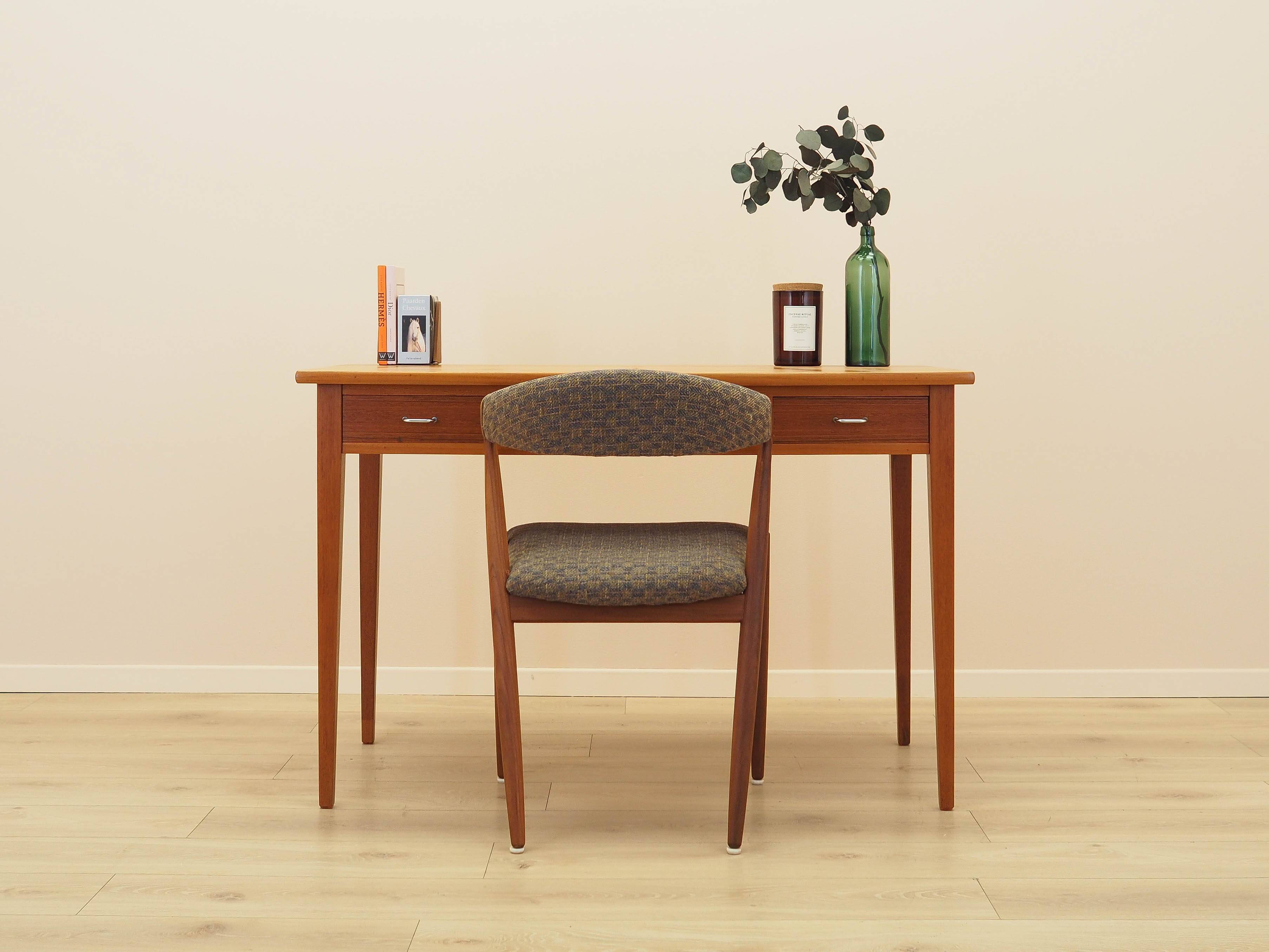 Teak desk, Danish design, 1970s, made in Denmark