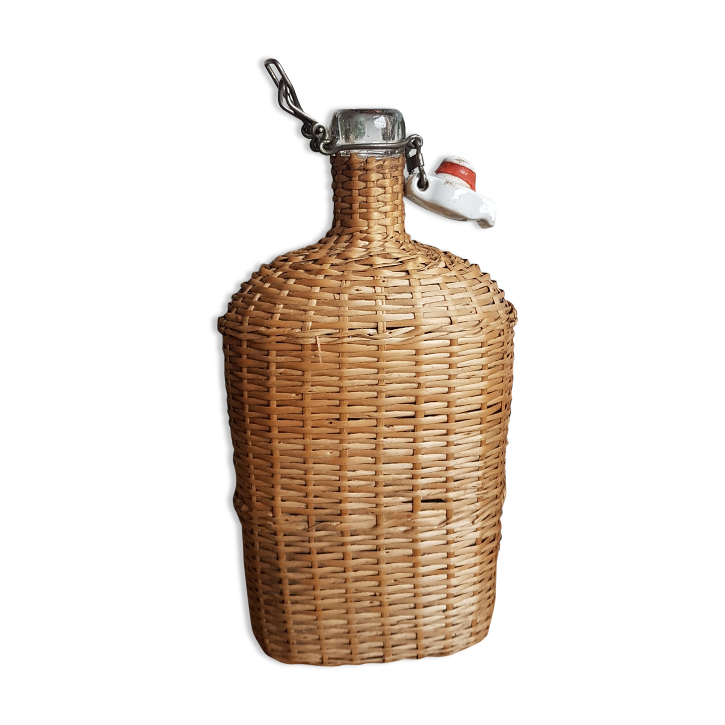 Pilgrim's gourd covered with wicker