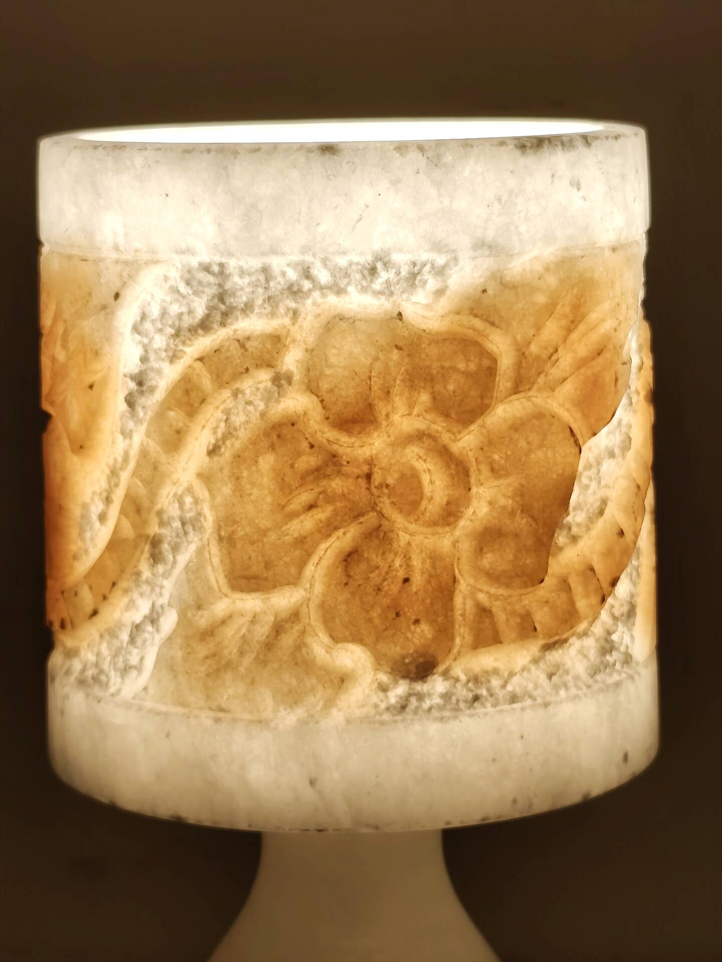 Lampe de table en albâtre, Espagne, années 1960