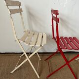 Set of 5 guinguette chairs
