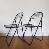 Set of 2 Alland folding chairs by Niels Gamelsgaard