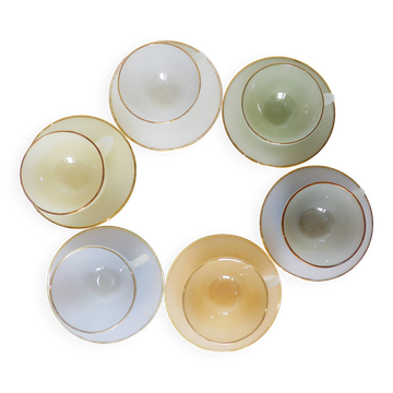 6 tasses et sous tasses harlequin 220651
