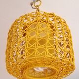 Pendant lamp vintage rattan 60-70