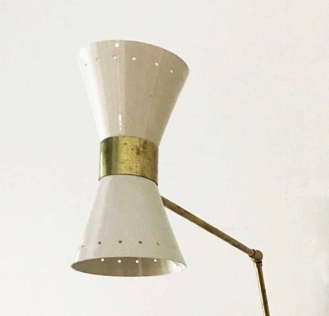 Italian sconce articulated wall diabolo design 50s