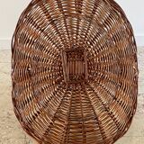 Vintage Rattan Log Basket